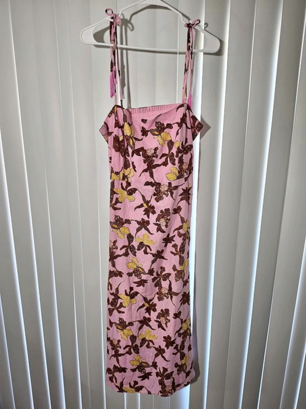 House of Harlow 1960 Floral Maxi Dress in Pink Size M